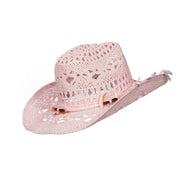 Op deze afbeelding zie je een Accessoires, van het merk Wilbers. Cowboyhoed Bohemien Roze