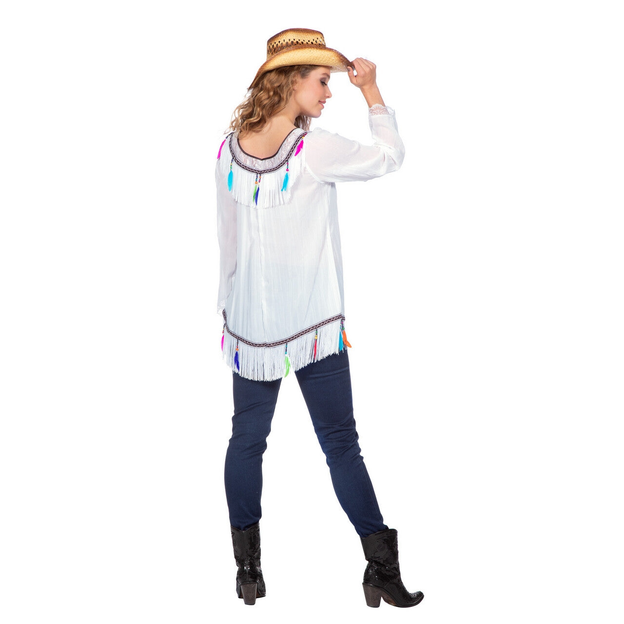 Op deze afbeelding zie je een Kostuums, van het merk Wilbers. Festival Boho Indy Vrouw