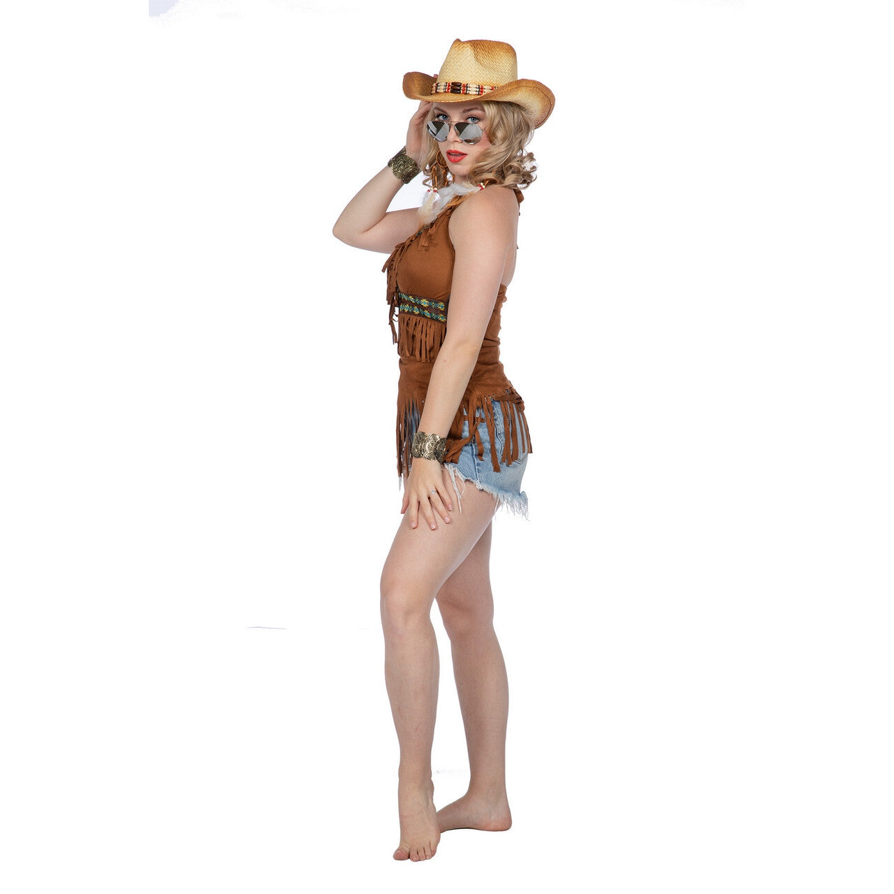 Op deze afbeelding zie je een Kostuums, van het merk Wilbers. Yihaa Wild Wild West Cowgirl Vrouw