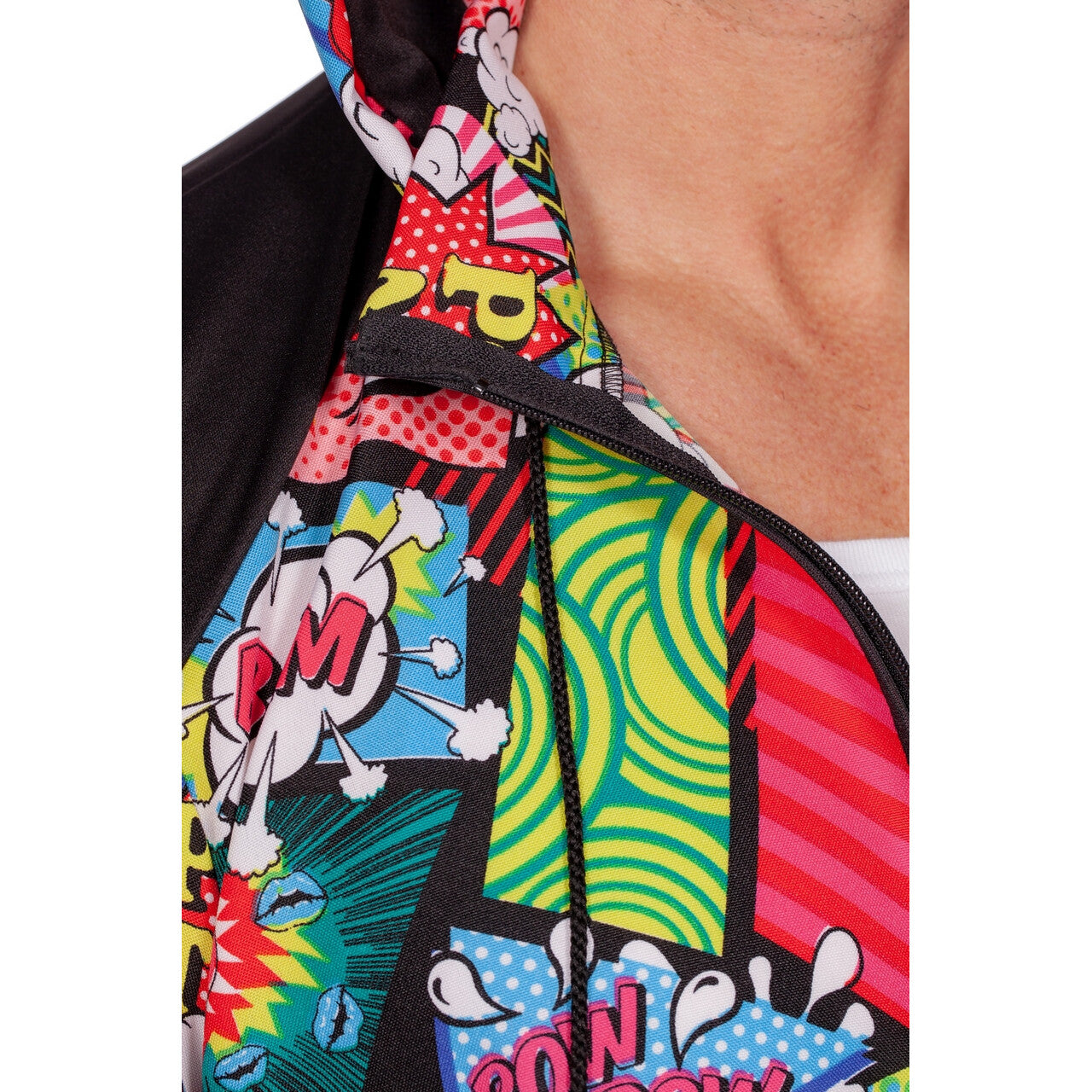 Op deze afbeelding zie je een Kostuums, van het merk Wilbers. Trainingspak Strip Pop Art Kostuum