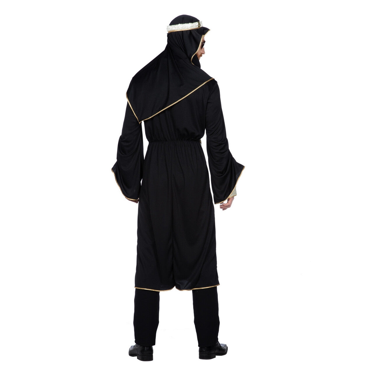 Op deze afbeelding zie je een Kostuums, van het merk Wilbers. Superrijke Oliemagnaat Sheikh Man Kostuum