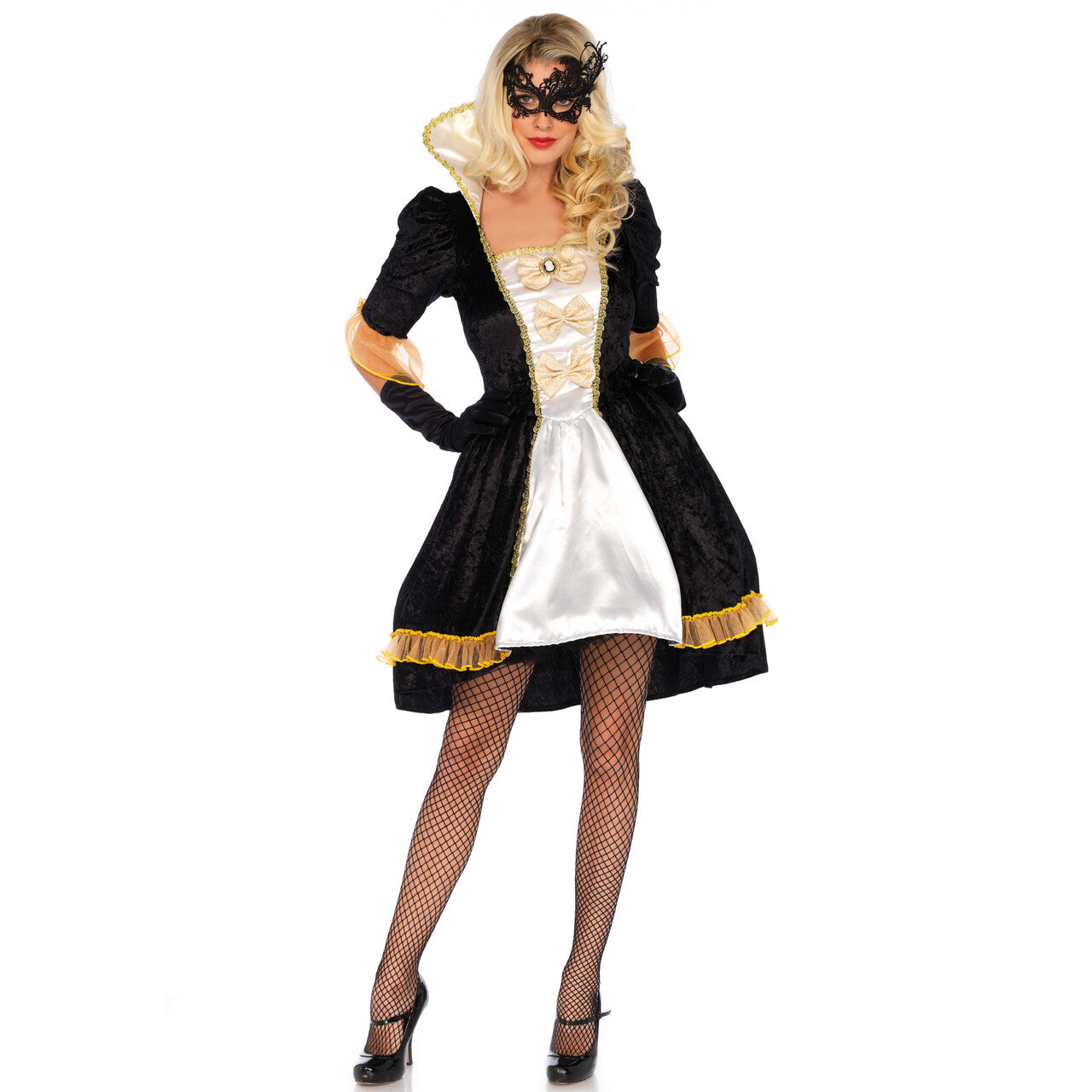 Op deze afbeelding zie je een Kostuums, van het merk Wonderland. Belle Van Het Hof Maskerade Vrouw Kostuum
