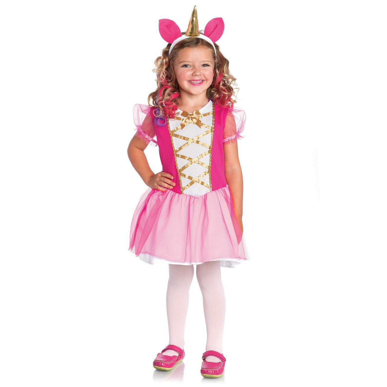 Op deze afbeelding zie je een Kostuums, van het merk Wonderland. Wonderland Magical Unicorn Meisje Kostuum