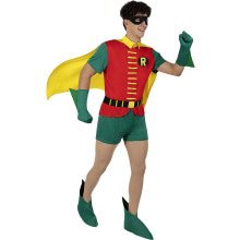 1966 Robin De Heldhaftige Teenager Man Kostuum